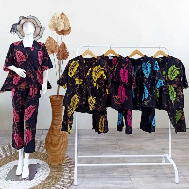 Setelan Celana Panjang Kimono ABG Motif Sunan  Batik Putri Laila